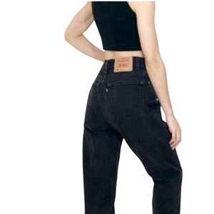 Levi’s•550 Classic Relaxed Stretch Black Jeans